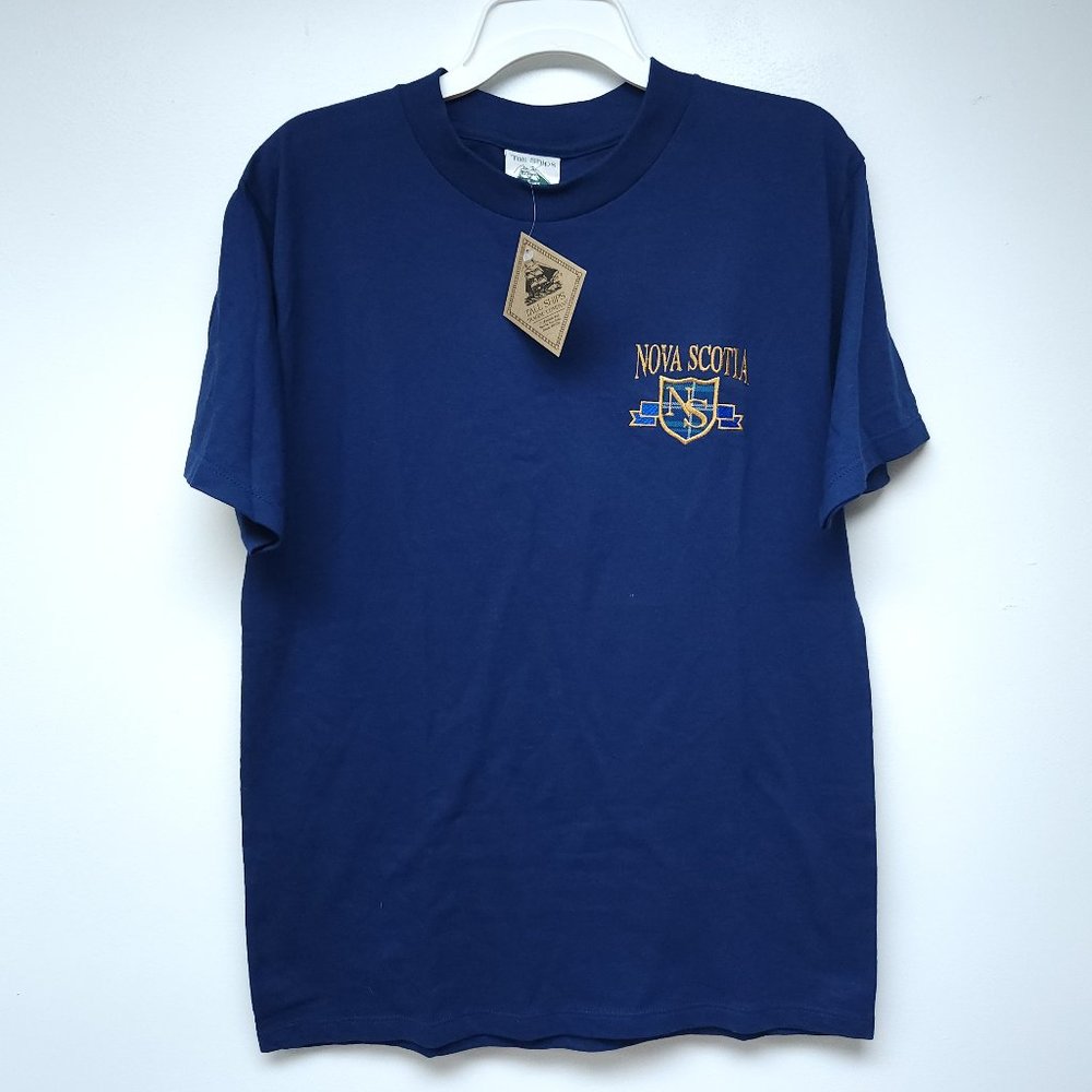 NWT Vintage Nova Scotia Embroidered T-Shirt